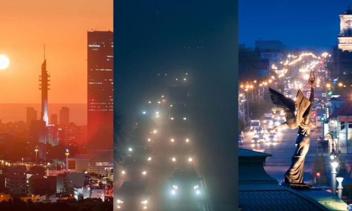 Инстаграм дня: омский туман и огни Тель-Авива